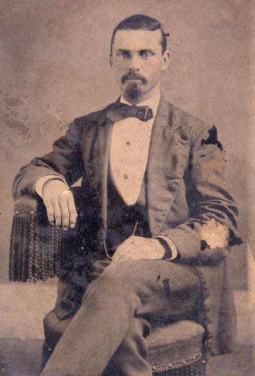 George Nowlan Helvenston, portrait in tintype. #tintypes #Helvenston #George Nowlan Helvenston